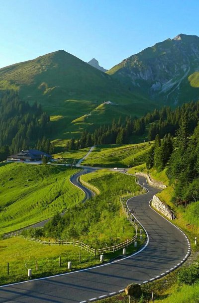 Серпантин в Швейцарии