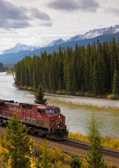 Банф Альберта поезд