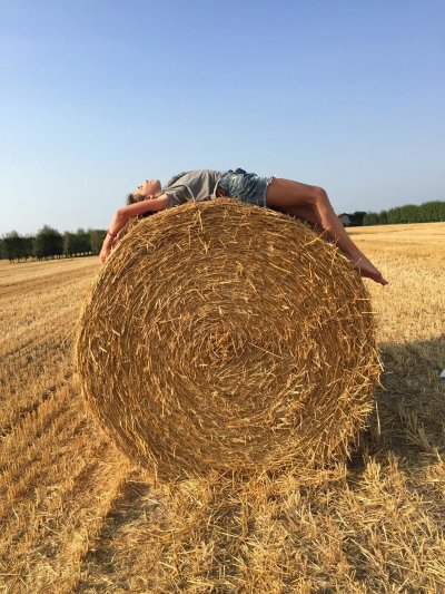 Сено на спине