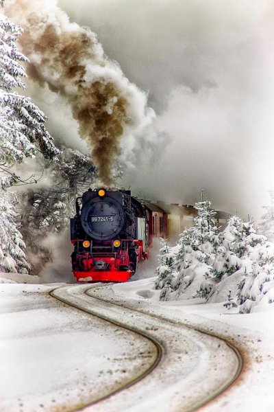 Поезд зимой