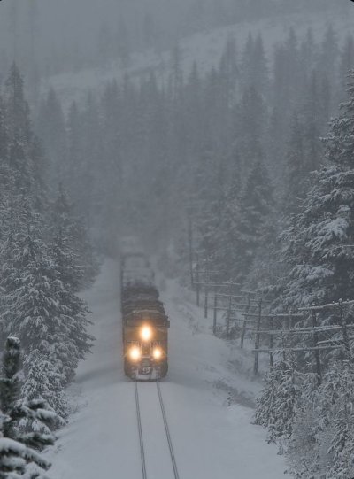 Поезд зимой