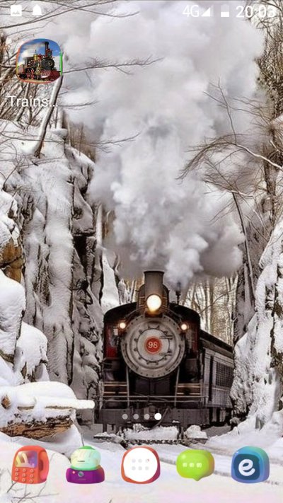 Поезд Хогвартс экспресс зима