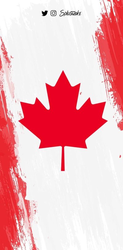 Канада флаг арт человек аниме