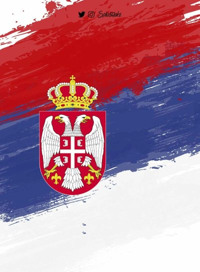 Флаг Сербии 2023