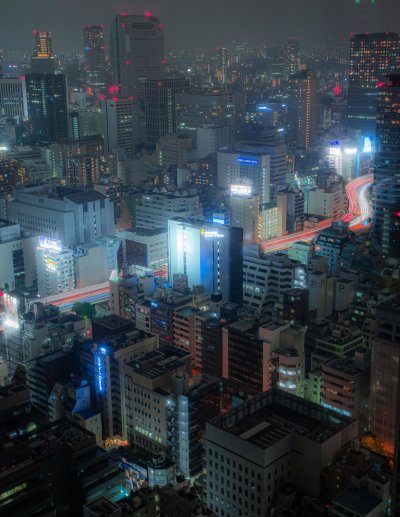 Токио ночью