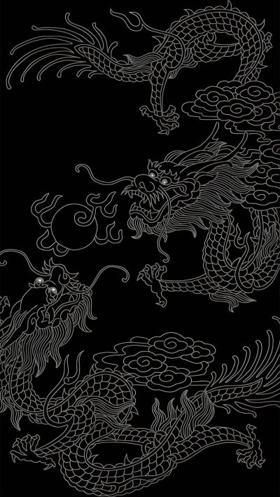 Дракон абстракция