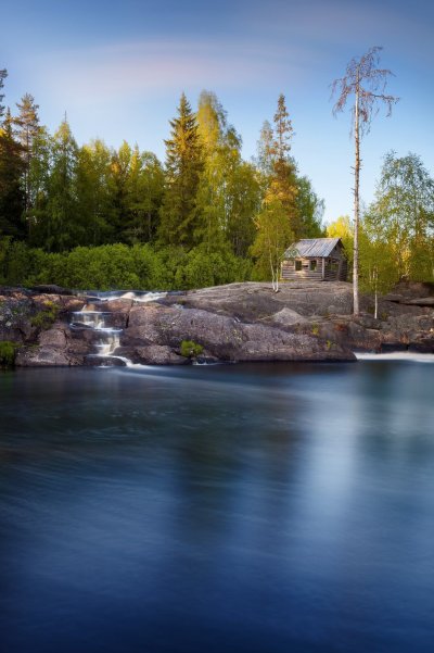 Карелия водопады Рускеала