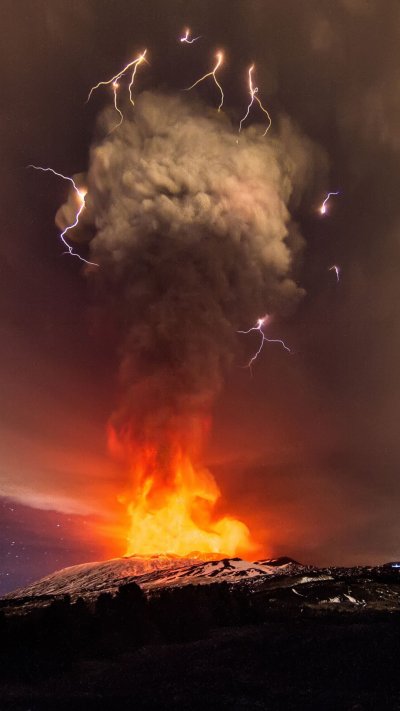 Взрыв вулкана