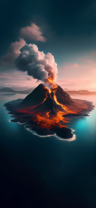 Обои на телефон вулкан