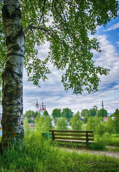 Русь река береза храм