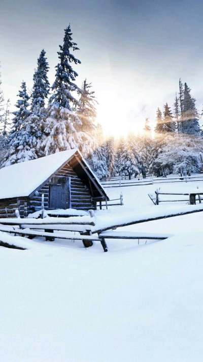 Зима в деревне