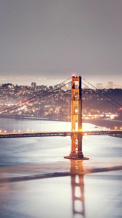 Мост Сан Франциско ночью