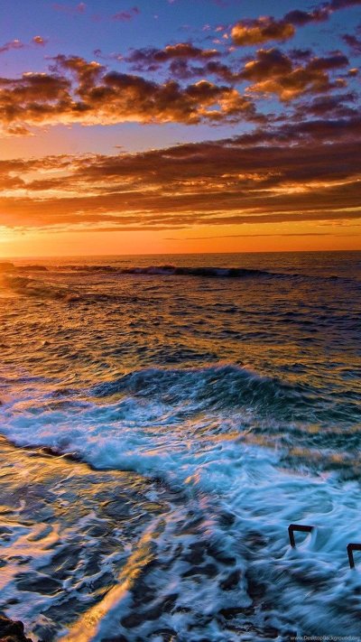 Закат на море