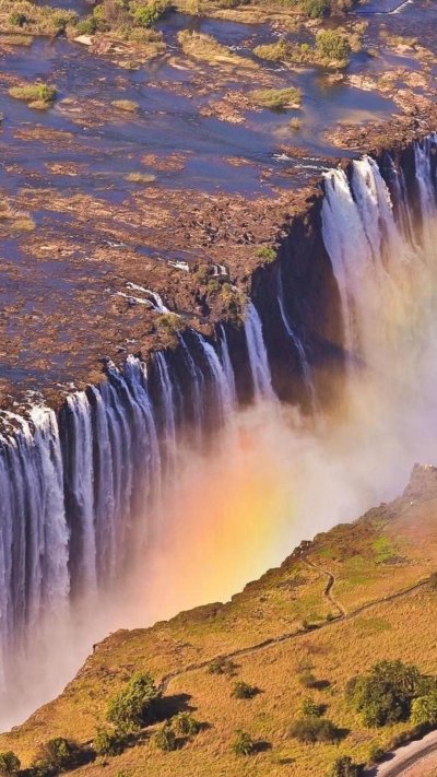 Водопад Виктория Зимбабве Радуга