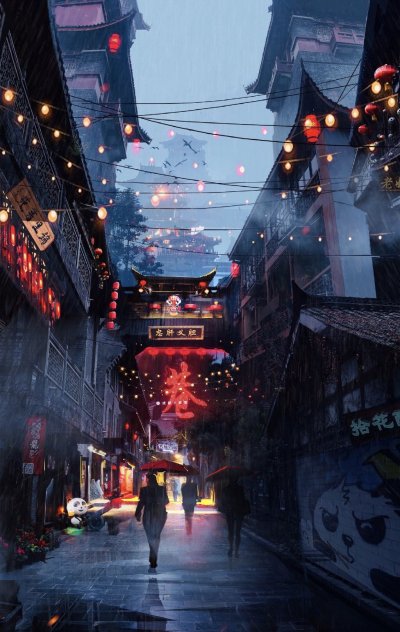 Токио улицы аниме