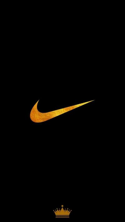 Nike logo Gold