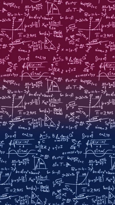 Формулы на черном фоне