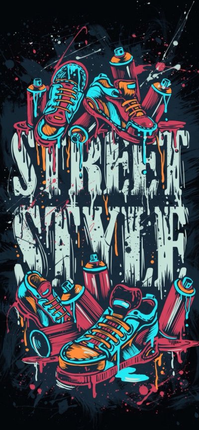 Обои в стиле граффити