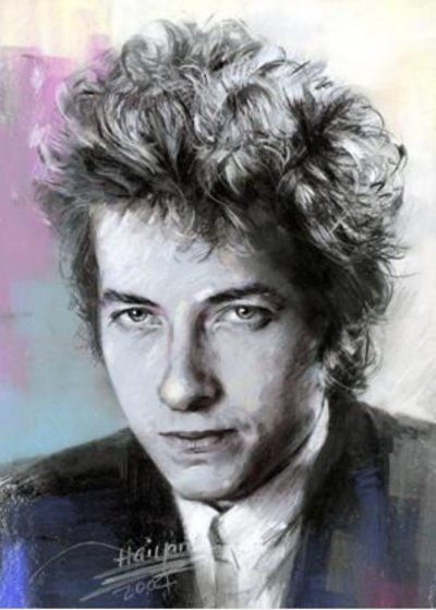 Боб Дилан портрет