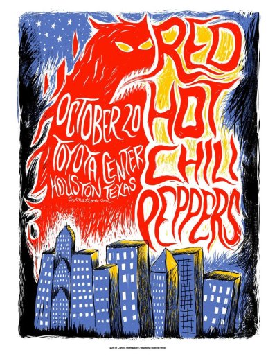 Ред хот Чили Пепперс плакат