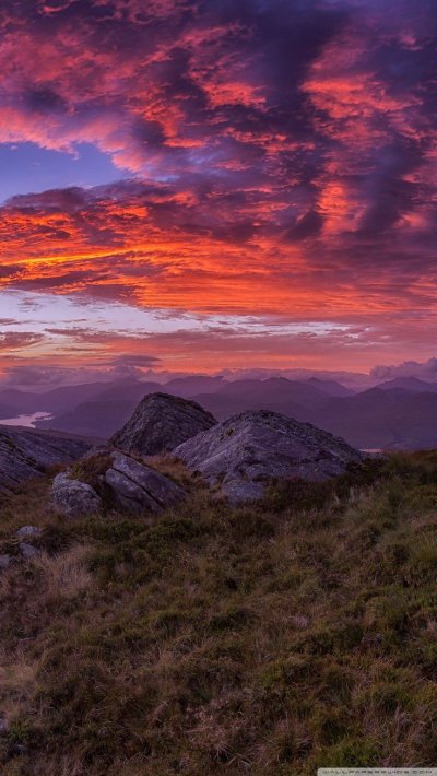 Закат в горах