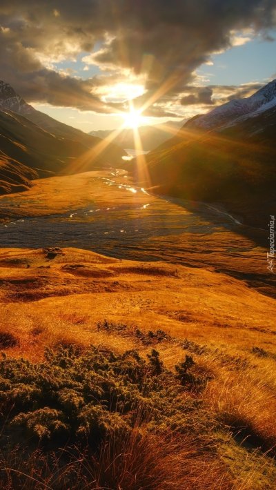 Закат в горах