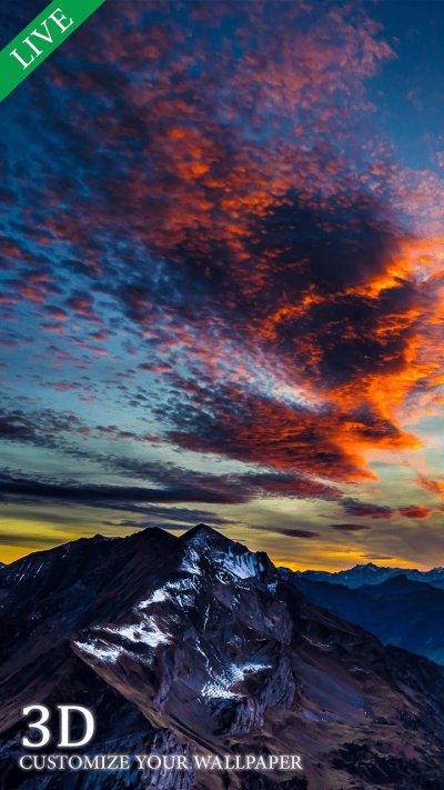 Закат в горах