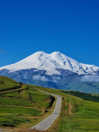 Дорога на Джилы-Су в Кабардино-Балкарии
