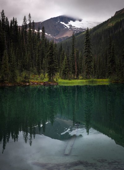 Горы лес озеро