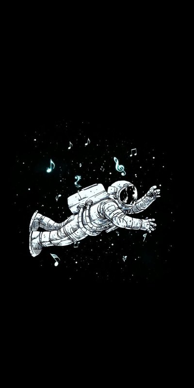 Космонавт в космосе