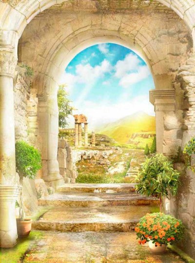 Фрески Апплико горы