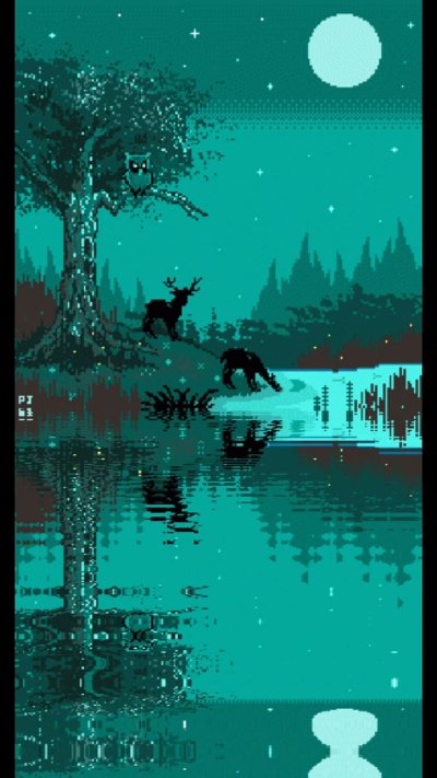 Пиксель арт атмосферный