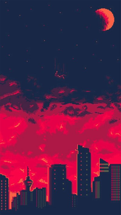 Пиксельный пейзаж