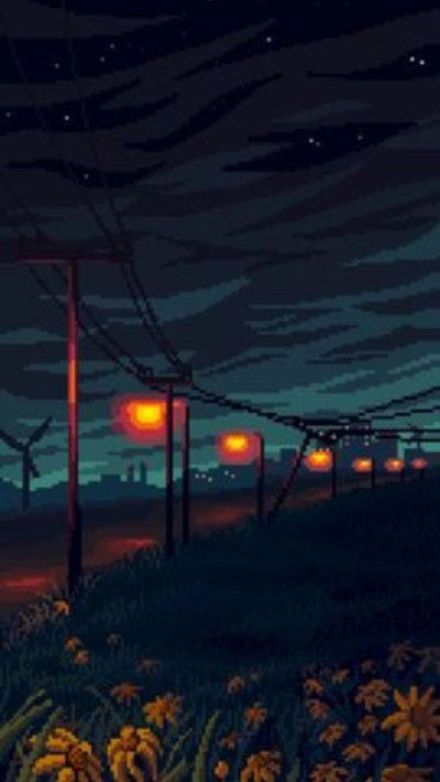 Пиксельный закат