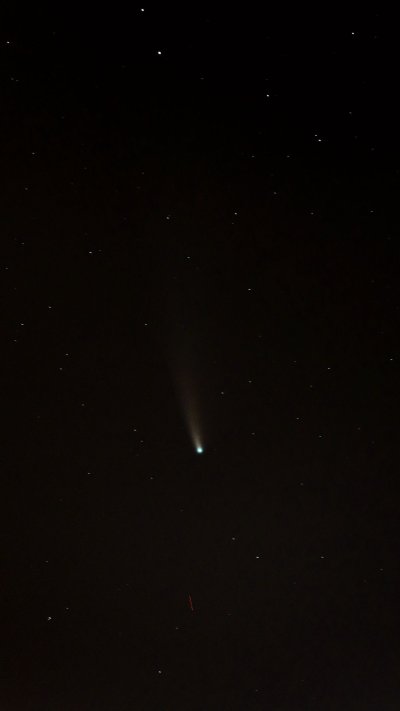 Ночное небо Комета обои на телефон