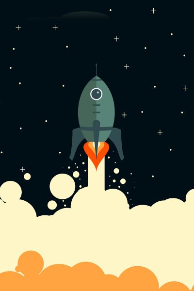 Ракета в космосе