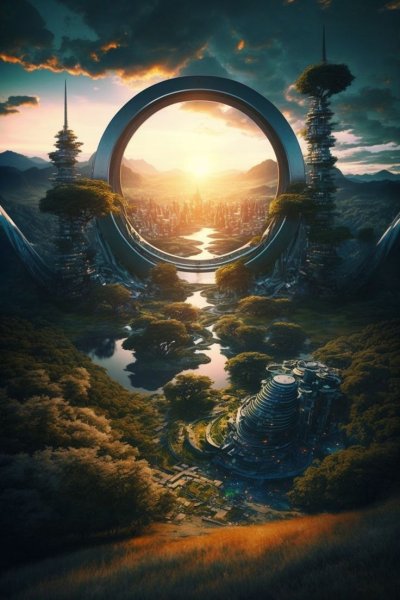 Ворота в фантастическом стиле