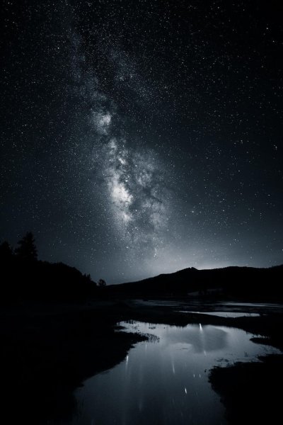 Темное ночное небо качественное