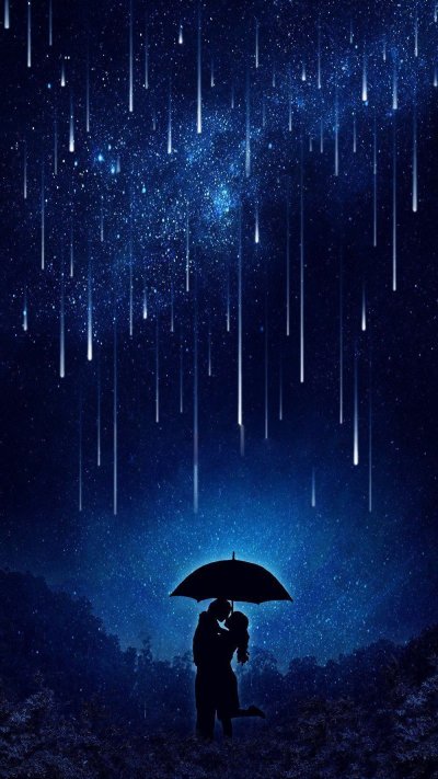 Ночное небо дождь