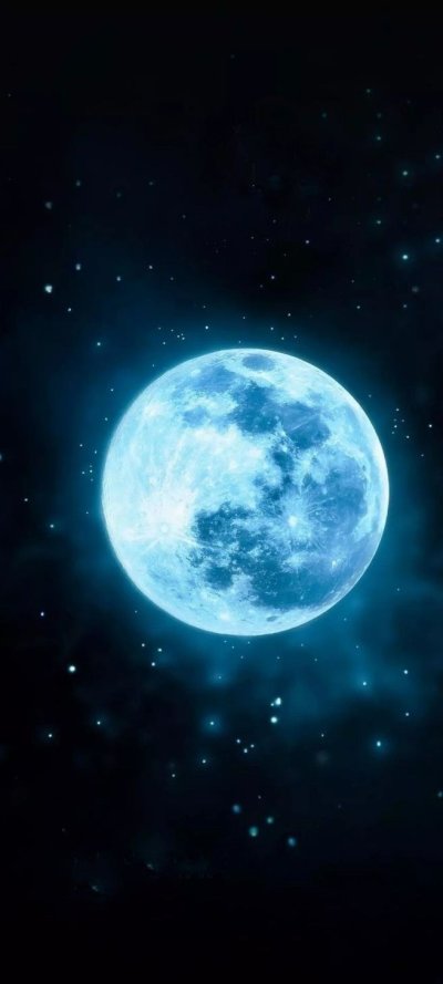 Синяя Луна обои на телефон