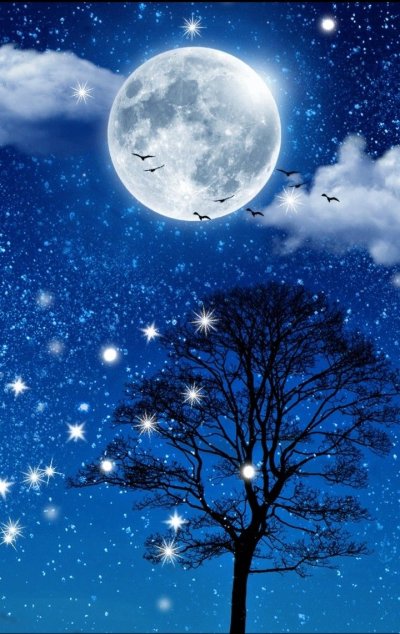 Красивая Луна