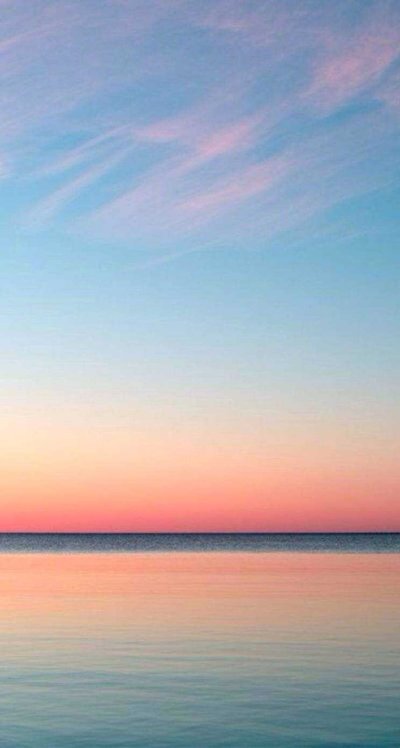 Розово голубой закат