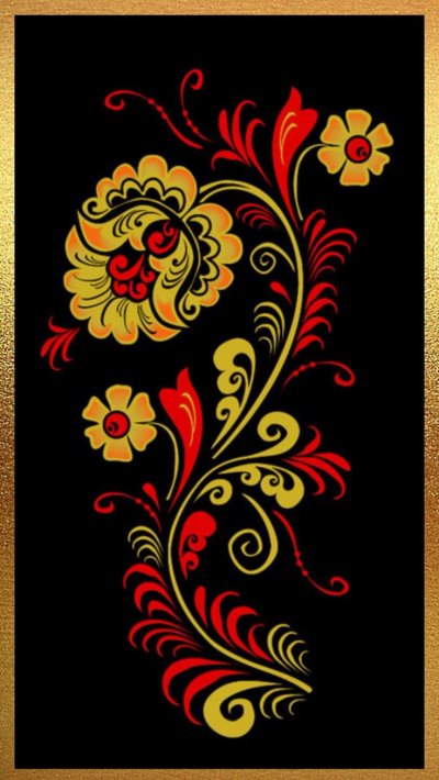 Хохлома узоры