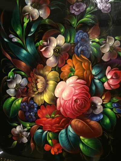 Жостовская роспись паттерн