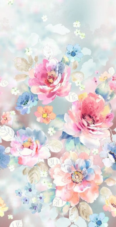 Акварельный цветочный фон