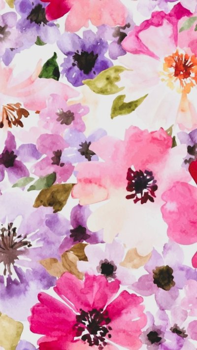 Акварельные цветы