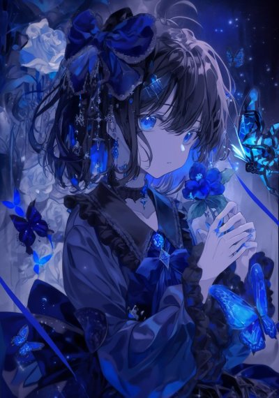 Аниме голубые бабочки