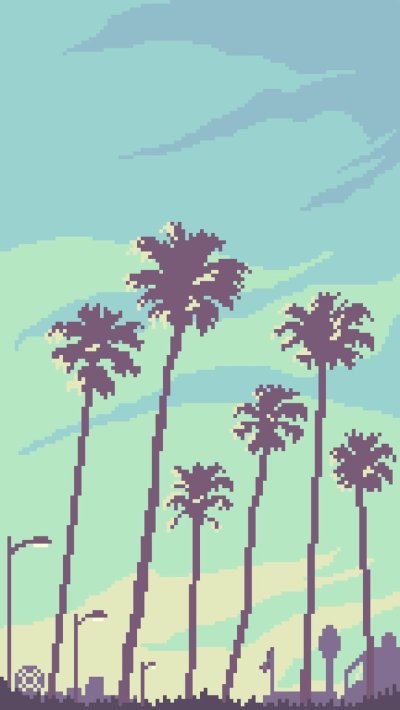 Пиксельные пейзажи