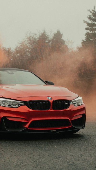 Red BMW 4k