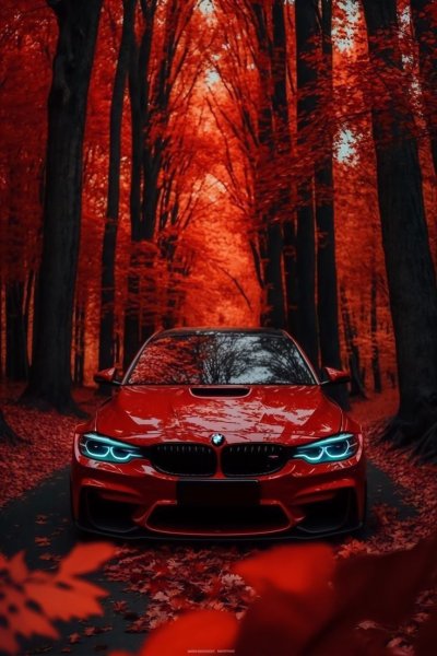 Картина по номерам БМВ сзади